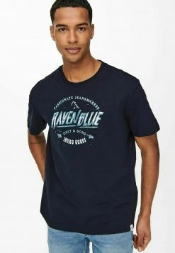 Only & Sons Herren T-Shirt mit Print - Dunkelblau | Modisches Basic 10 Only & Sons Herren T-Shirt mit Print - Dunkelblau | Modisches Basic -Only & Sons Geschäft bd07c66841124703a6fdbec43dbd1876