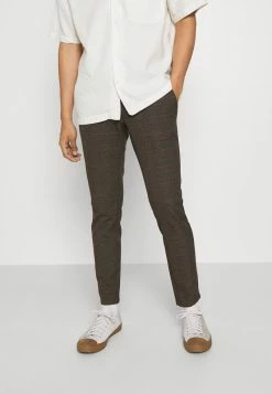 Only & Sons Herren ONSMARK CHECK TAPERED Chino - Slate Black | Moderne Herrenhose | Stilvolle Chinos