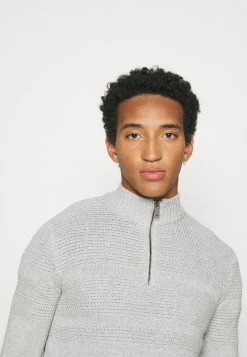 Only & Sons Herren ONSBACE Strickpullover - Light Grey Melange | Moderner Designpullover -Only & Sons Geschäft bdbbd94a9edf4b75834915da20ac5bfe