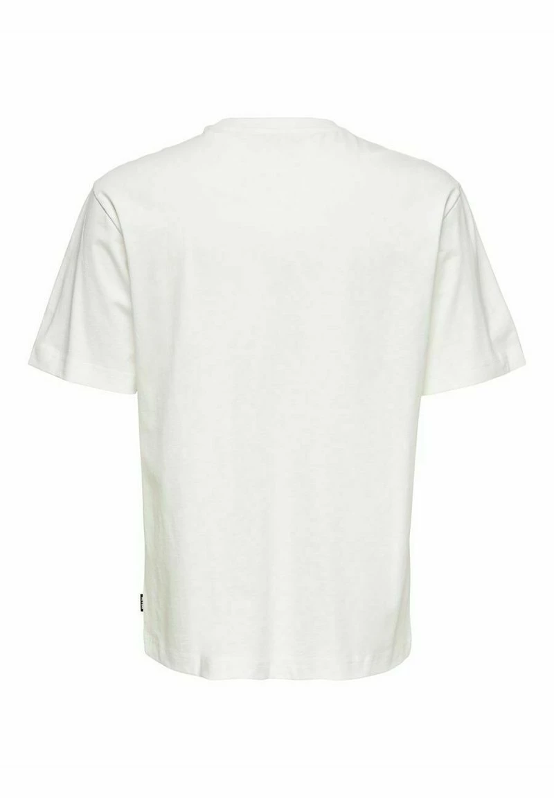Only & Sons Herren RELAXED FIT T-Shirt Basic - Star White | Bequemes Baumwollshirt 6 Only & Sons Herren RELAXED FIT T-Shirt Basic - Star White | Bequemes Baumwollshirt – Bild 6