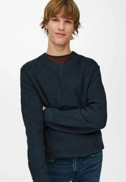 Only & Sons Herren ONSJUNIO LIFE Strickpullover - Dark Navy, weicher Wollpullover für Herren 11 Only & Sons Herren ONSJUNIO LIFE Strickpullover - Dark Navy, weicher Wollpullover für Herren -Only & Sons Geschäft c0ae6eed41c34e48b8a8e21fde192068