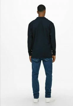 Only & Sons Herren Strickjacke - Dark Navy | Moderne Strickwaren für Männer -Only & Sons Geschäft c346836ae4384ea79ffeab77457c861e