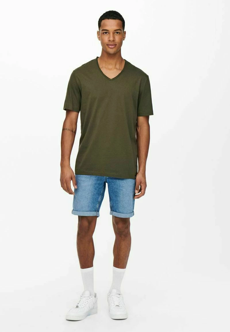 Only & Sons T-Shirt Basic - Canteen | Herren | Bequemes Basic-Shirt für jeden Anlass 2 Only & Sons T-Shirt Basic - Canteen | Herren | Bequemes Basic-Shirt für jeden Anlass – Bild 2