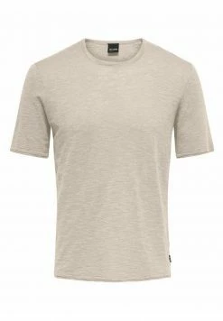 Only & Sons Herren T-Shirt Basic - Silver Lining Beige | Bequemes Basic-Shirt für Herren -Only & Sons Geschäft c377700f8be14525959b8ab96495d40c