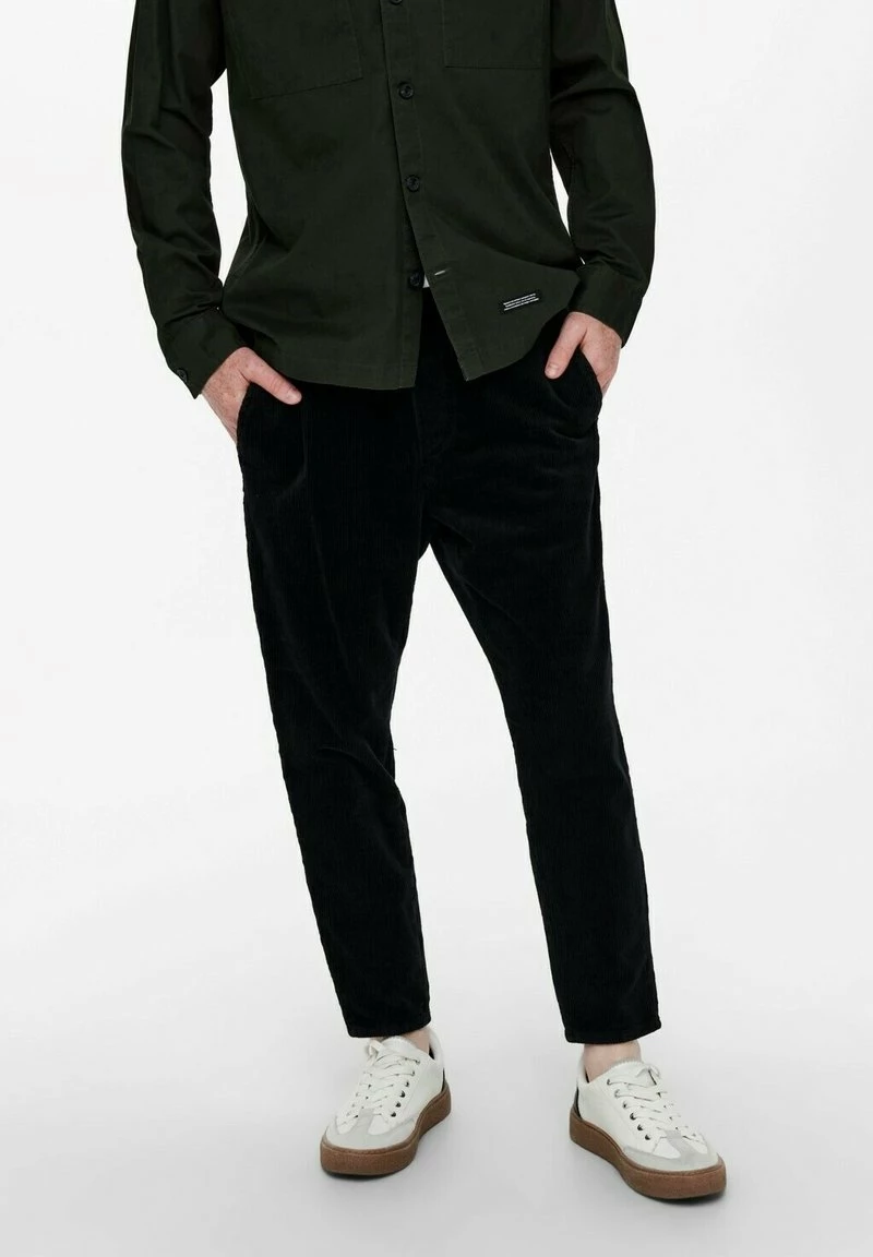 Only & Sons Herren Stoffhose - Elegante Hosen in Schwarz 1 Only & Sons Herren Stoffhose - Elegante Hosen in Schwarz