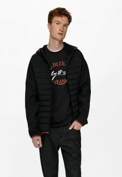 Only & Sons Herren Winterjacke - Dunkelblau, Warm & Stylisch für die kalte Jahreszeit