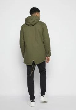 Only & Sons Herren ONSALEX Parka - Khaki | Leichter Wintermantel für Herren -Only & Sons Geschäft c64db661d01649b0953a633041a927b0
