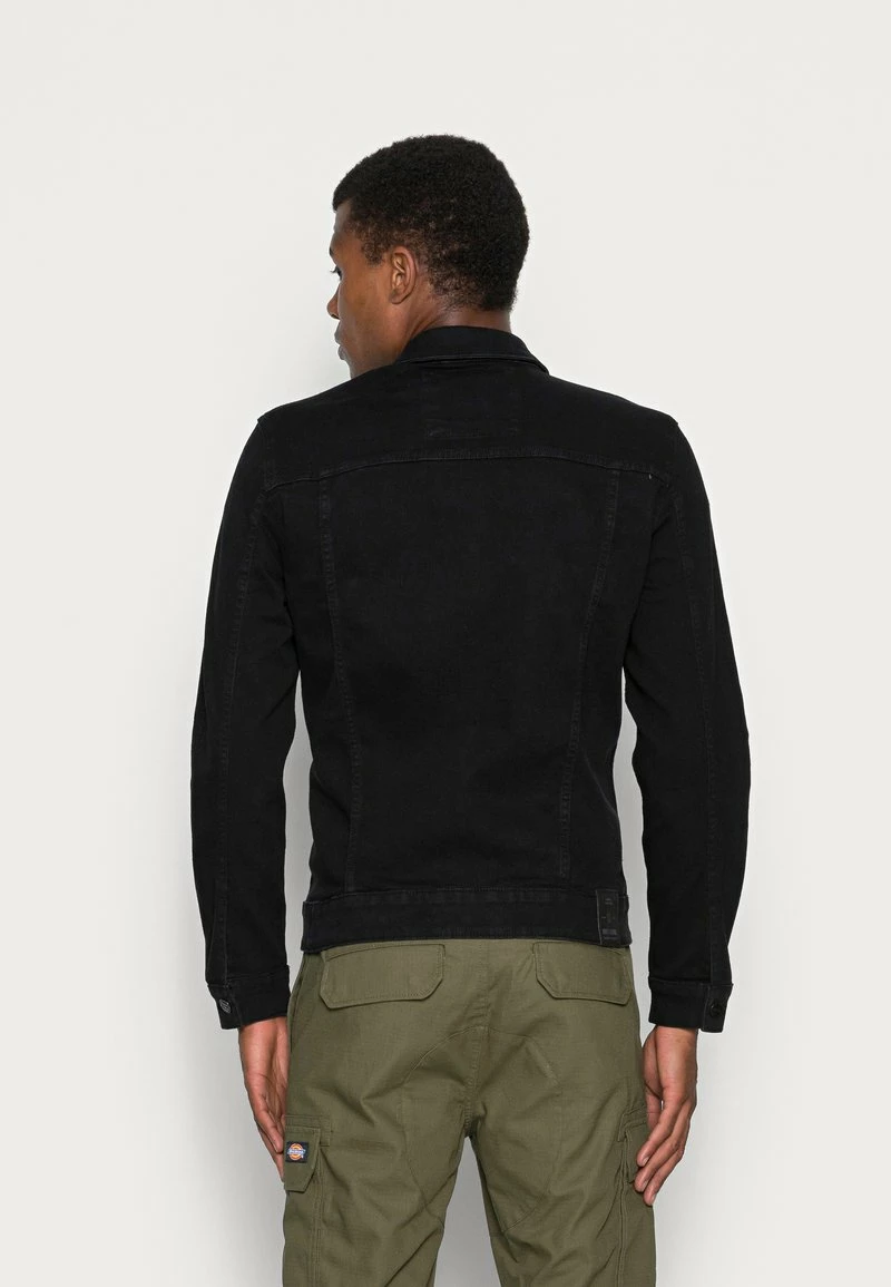 Only & Sons Herren ONSCOME TRUCKER Jeansjacke - Black Denim - Modische Jeansjacke für Herren 3 Only & Sons Herren ONSCOME TRUCKER Jeansjacke - Black Denim - Modische Jeansjacke für Herren – Bild 3