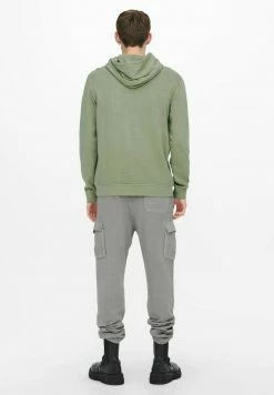 Only & Sons Herren Kapuzenpullover - Oil Green | Bequemer Hoodie für Herren -Only & Sons Geschäft c6ea7ebd32c0492987b9bd16a383723a