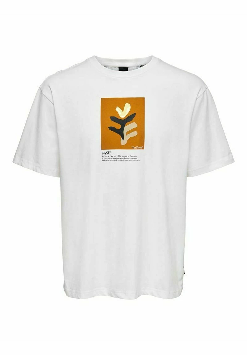Only & Sons Herren T-Shirt Print - Bright White | Modisches Basic-Top 6 Only & Sons Herren T-Shirt Print - Bright White | Modisches Basic-Top – Bild 6
