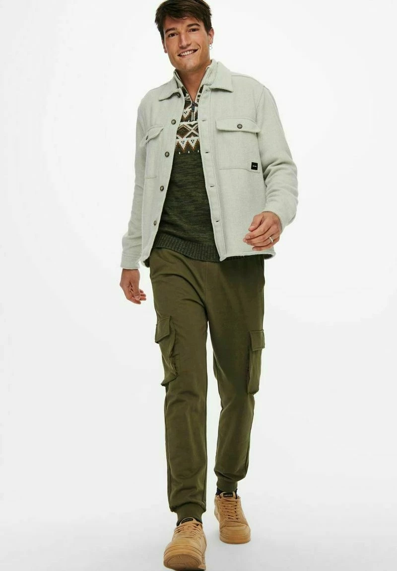 Only & Sons Herren HEMD WOLL - Übergangsjacke Pelican | Leichte Jacke für Herren 5 Only & Sons Herren HEMD WOLL - Übergangsjacke Pelican | Leichte Jacke für Herren – Bild 5