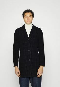 Only & Sons ONSJAYLON CHECK COAT - Klassischer Herrenmantel in Dark Grey Melange