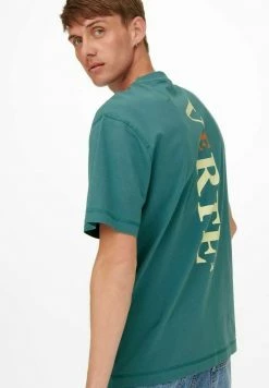 Only & Sons Herren ONSWILBERT TEE - T-Shirt Print - Hydro - stilvolle und bequeme Herrenmode -Only & Sons Geschäft c91249aa752e4152af1af1bd2591a61e