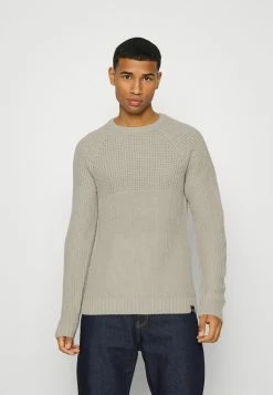 Only & Sons Herren ONSKELVIN CREW NECK - Strickpullover - Pelican - Modischer Herrenpullover für stilvolle Looks