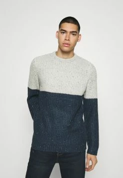 Only & Sons Herren Strickpullover ONSNAZLO NAP BLOCK CREW NECK - Dress Blues