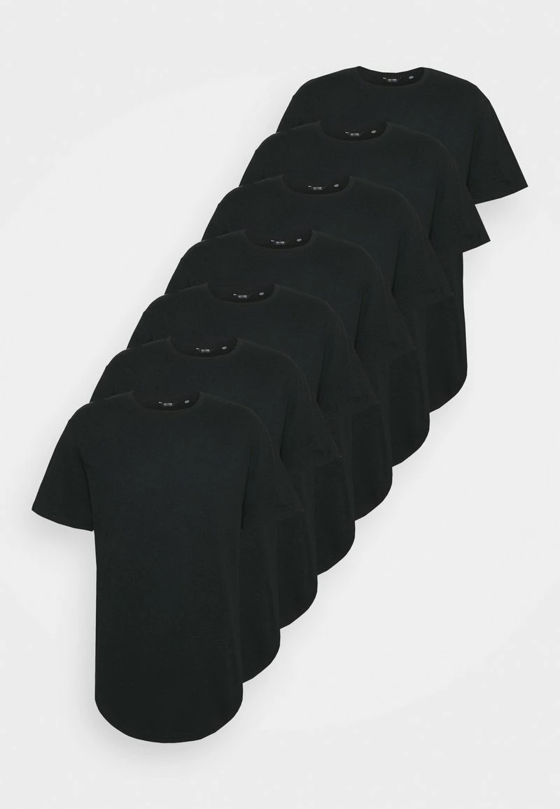 Only & Sons Herren ONSMATT LIFE LONGY TEE 7 PACK - Basic T-Shirts in Schwarz 5 Only & Sons Herren ONSMATT LIFE LONGY TEE 7 PACK - Basic T-Shirts in Schwarz – Bild 5