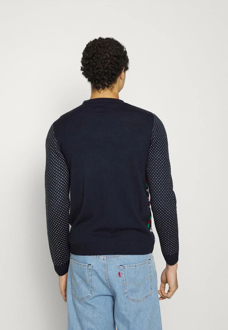 Only & Sons Herren CREW JAQUARD Strickpullover - Larkspur 3 Only & Sons Herren CREW JAQUARD Strickpullover - Larkspur – Bild 3