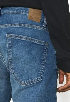 Only & Sons Herren ONSLOOM LIFE DAMAG - Slim Fit Jeans in Blau Denim -Only & Sons Geschäft cbd92ab3b0694e1190dbea666d4b05b6