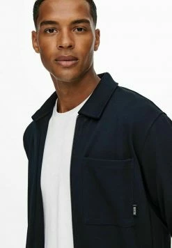 Only & Sons Herren Strickjacke - Dark Navy | Moderne Strickwaren für Männer -Only & Sons Geschäft cbf940dc68674288adc4e8dfa7a5b96a