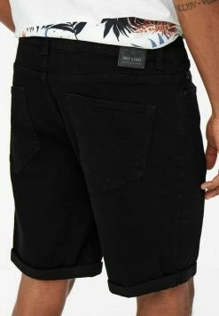 Only & Sons Herren Jeans Shorts - Schwarze Denim Kurzose - Moderne Herrenmode -Only & Sons Geschäft cc6d312a5a784cc4bd32cf1bc37ba377