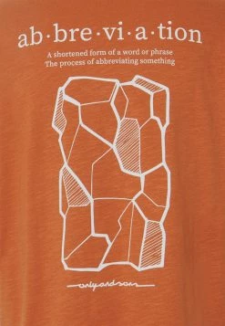 Only & Sons Herren ONSANDREW LIFE TEE - Print T-Shirt in Auburn | Locker & stylisch -Only & Sons Geschäft cd51a32f1f0c470388d726336d5e57db