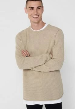 Only & Sons Herren Strickpullover - Pelican | Moderner Pullover für Herren | Premium Strickwaren -Only & Sons Geschäft cd6cee723b3048758889e984e9119c1d