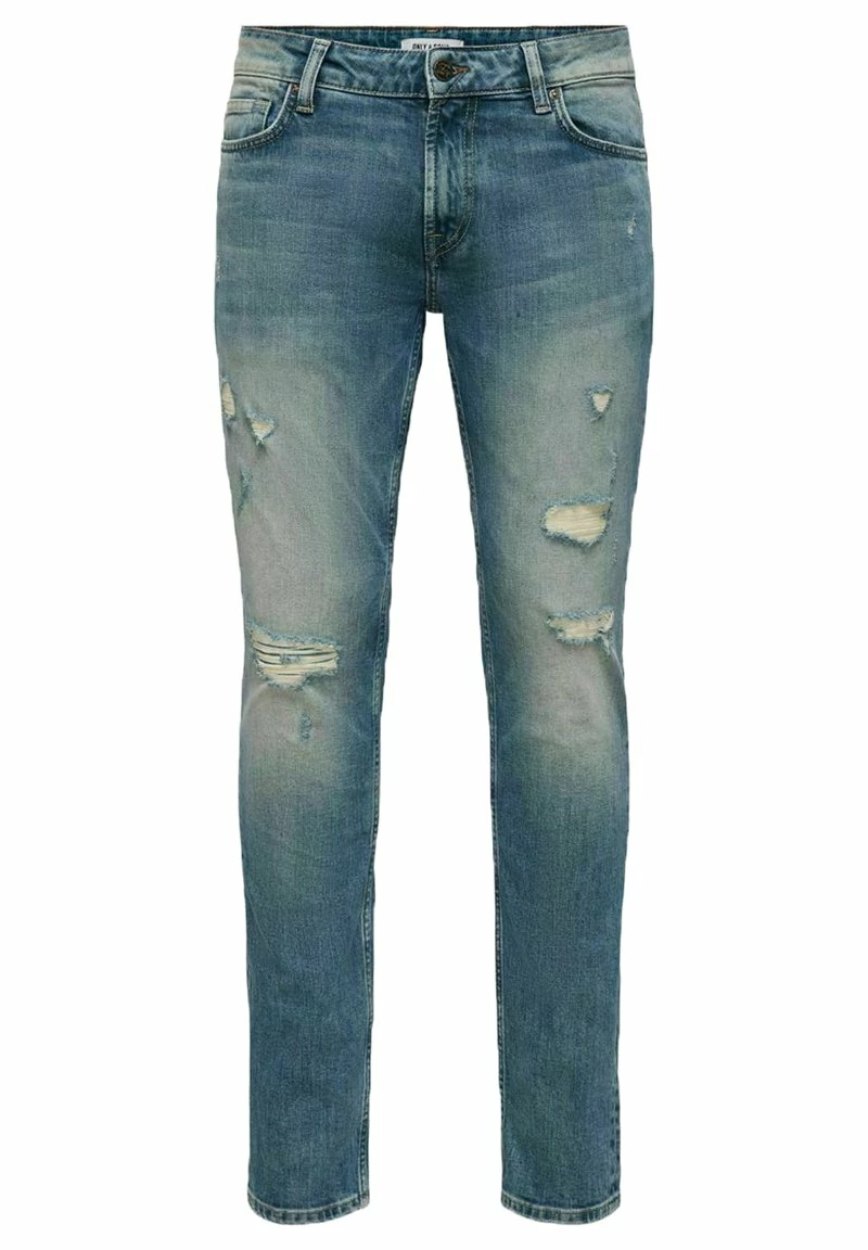 Only & Sons Herren ONSLOOM - Slim Fit Jeans - Blau Denim | Moderne Passform | Langlebig 6 Only & Sons Herren ONSLOOM - Slim Fit Jeans - Blau Denim | Moderne Passform | Langlebig – Bild 6