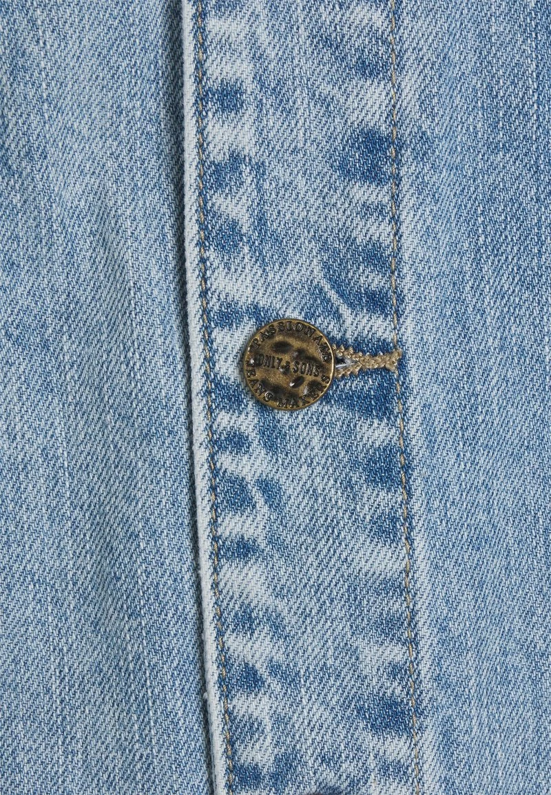 Only & Sons Herren ONSCOIN HOOD TRUCK Jeansjacke - Blue Denim | Stilvolle Jacke für Herren 3 Only & Sons Herren ONSCOIN HOOD TRUCK Jeansjacke - Blue Denim | Stilvolle Jacke für Herren – Bild 3