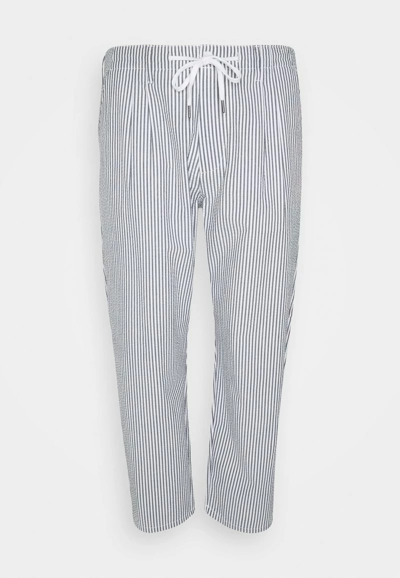 Only & Sons ONSLEO LIFE CROP SEERSUCKER Chino - Dark Navy | Herren | Modern und Stilvoll 1 Only & Sons ONSLEO LIFE CROP SEERSUCKER Chino - Dark Navy | Herren | Modern und Stilvoll