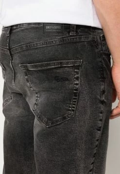 Only & Sons Herren ONSAVI LIFE Jeans Shorts - Grau Denim - Modische Kurze Hose für Männer -Only & Sons Geschäft cf9df437d28f418d9a35727234a21856