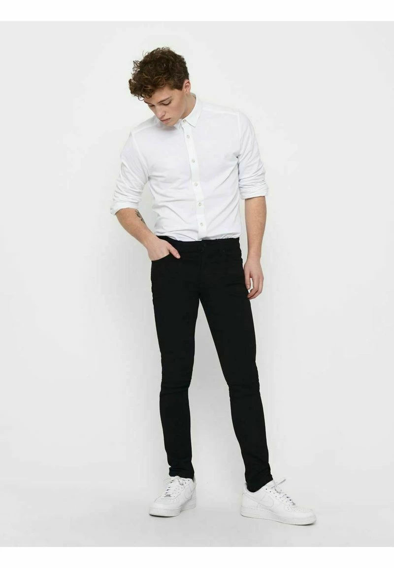 Only & Sons Herren ONSLOOM - Jeans Slim Fit in Schwarz | Hochwertige Slim-Fit-Jeans für Herren 2 Only & Sons Herren ONSLOOM - Jeans Slim Fit in Schwarz | Hochwertige Slim-Fit-Jeans für Herren – Bild 2