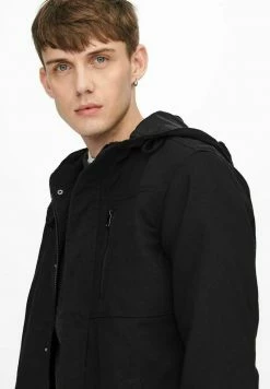 Only & Sons Herren Leichte Jacke - Black | Leichte Herrenjacke für jeden Anlass -Only & Sons Geschäft d088182535d741d38e2754db162ba3be