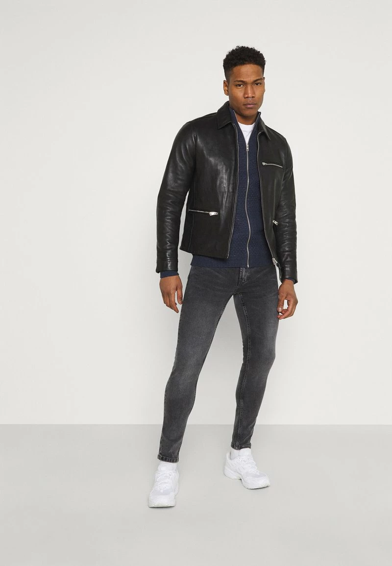 Only & Sons ONSWARP LIFE Skinny Fit Jeans - Grau Denim | Moderne Herrenjeans 2 Only & Sons ONSWARP LIFE Skinny Fit Jeans - Grau Denim | Moderne Herrenjeans – Bild 2