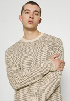 Only & Sons Herren ONSNIGUEL LIFE Crewneck Strickpullover - Pelican | Moderne Strickwaren