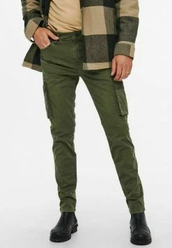 Only & Sons Herren ONSKRIS Cargohose Olive Night - Modische Herrenhose für jeden Anlass