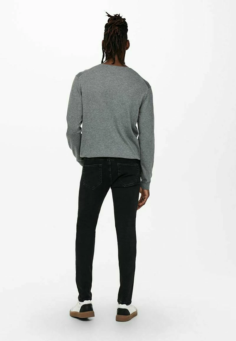 Only & Sons Herren SKINNY FIT ONSWARP LIFE - Jeans Skinny Fit in Schwarz 3 Only & Sons Herren SKINNY FIT ONSWARP LIFE - Jeans Skinny Fit in Schwarz – Bild 3