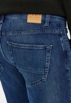 Only & Sons Herren BASIC DENIM HOSE ONSLOOM STRETCH TAPERED TROUSERS - Slim Fit Jeans - Blau -Only & Sons Geschäft d7000cb2819b44629ebe3f04b4faaa7d