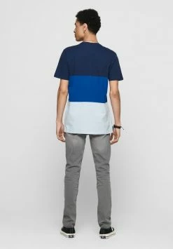 Only & Sons Herren T-Shirt Print - Dress Blues | Modisches Basic-Shirt | Baumwolle -Only & Sons Geschäft d7aaf26f465e4d2a83e3eda78edb145a
