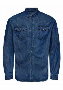 Only & Sons Herren ONSMATTER LIFE Hemd - Blue Denim | Freizeithemd | Bequem & Stilvoll -Only & Sons Geschäft da285da65ef343609e8b3a4663066399