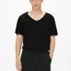 Only & Sons Herren T-Shirt Basic - Schwarz | Premium Baumwolle | Moderne Passform