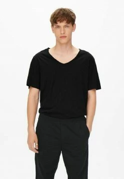 Only & Sons Herren T-Shirt Basic - Schwarz | Premium Baumwolle | Moderne Passform