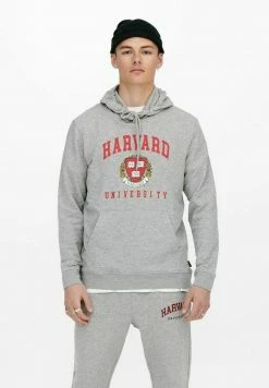 Only & Sons Herren Kapuzenpullover - Leichtes Grau Melange | Bequem & Stilvoll