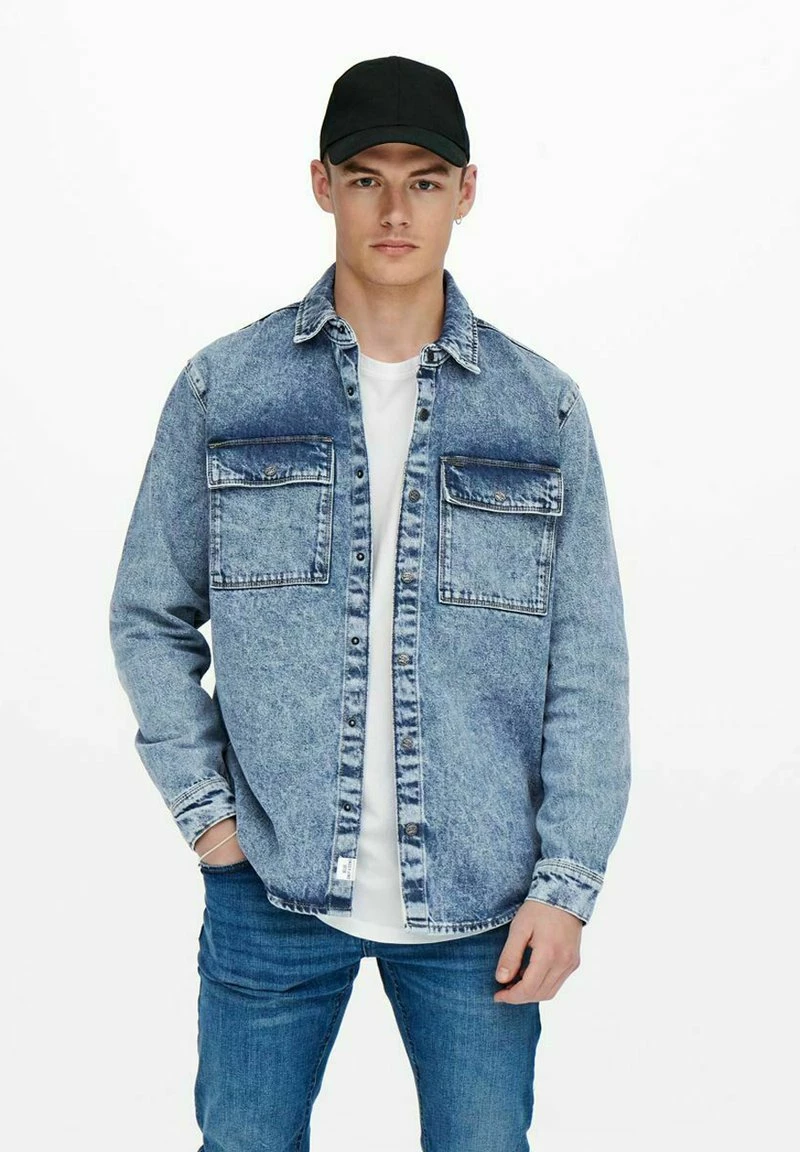 Only & Sons Hemd - Blau Denim | Freizeithemd für Herren 1 Only & Sons Hemd - Blau Denim | Freizeithemd für Herren