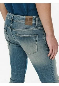 Only & Sons Herren Slim Fit Destroyed Onsloom Stretch Tapered Jeans - Blau 11 Only & Sons Herren Slim Fit Destroyed Onsloom Stretch Tapered Jeans - Blau -Only & Sons Geschäft dc0e2e700d35405d8d8a0f70f44dcd89