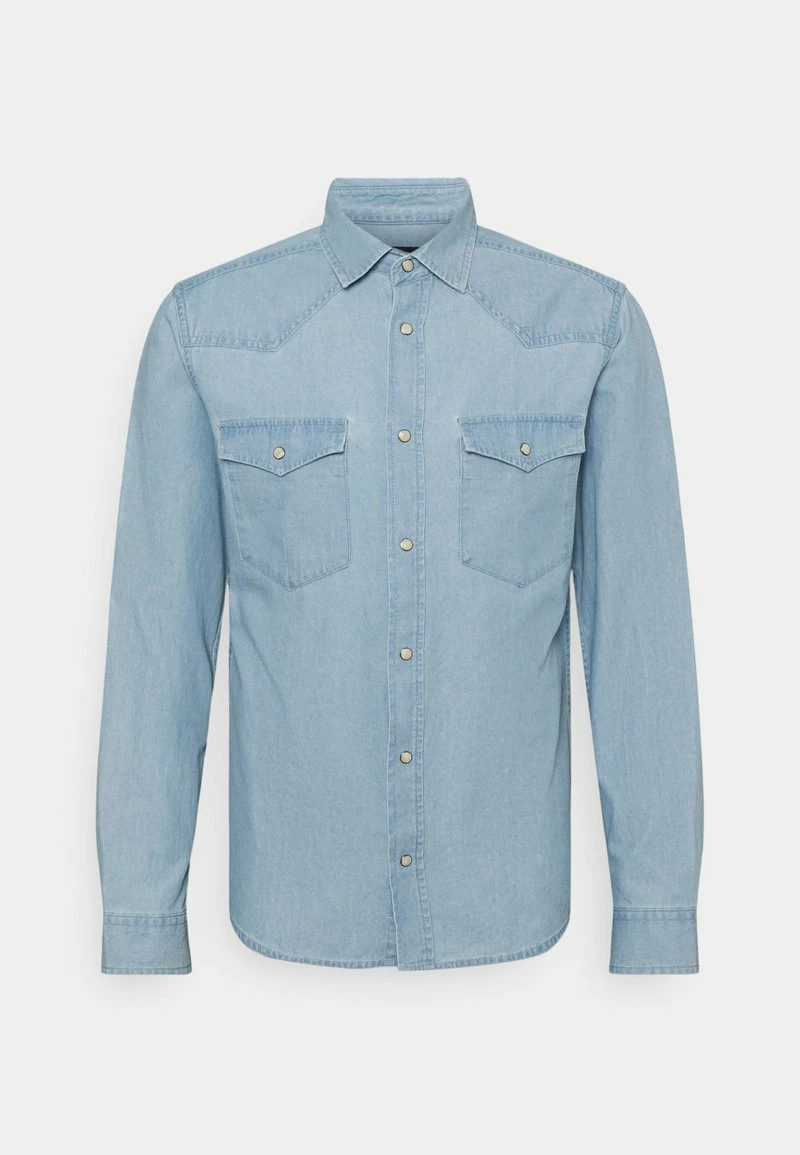 Only & Sons Herren ONSSILAS LIFE CHAMBRAY Hemd - Hellblaues Denim | Freizeithemd | Leicht & Bequem 4 Only & Sons Herren ONSSILAS LIFE CHAMBRAY Hemd - Hellblaues Denim | Freizeithemd | Leicht & Bequem – Bild 4