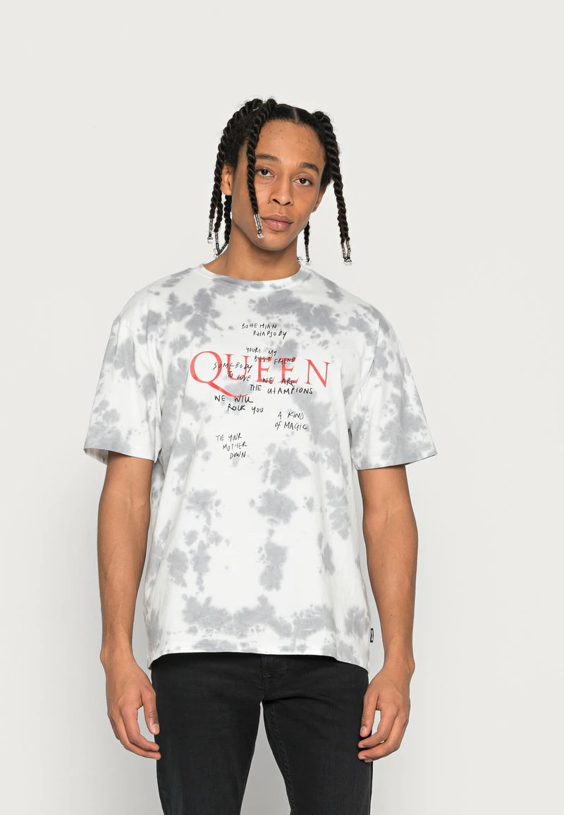 Only & Sons ONSQUEEN TEE UNISEX - Weißes T-Shirt mit Druck 1 Only & Sons ONSQUEEN TEE UNISEX - Weißes T-Shirt mit Druck