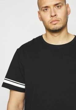 Only & Sons Herren ONSMATT LIFE LONGY STRIPE - T-Shirt Print - Schwarz -Only & Sons Geschäft dc86ccf078ae4178b574187c75b42a27