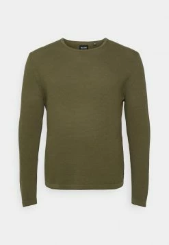 Only & Sons Herren ONSPANTER CREW NECK - Strickpullover - Olive Night - Modischer Herrenpullover