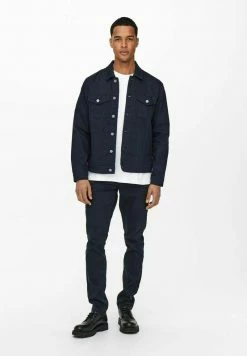 Only & Sons Herren Jeansjacke - Dark Navy | Stilvolle Jeansjacke für Männer -Only & Sons Geschäft dd782b33ba4f410cb65cc014e8fa325f