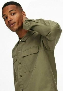 Only & Sons Herren ÜBER Hemd Kangaroo - Freizeithemd für stilvolle Herren -Only & Sons Geschäft de0e9d5e8f034abfbd78b680e862bb5a